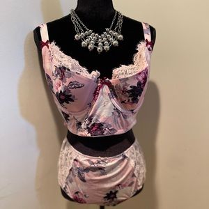 Lane Bryant/Cacique Long line bra (46C) and Panty (22/24) Set